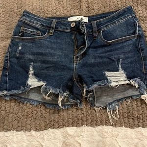 Distressed KanCan shorts. Size M.